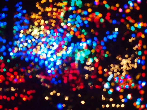 Fondo luces de Navidad —  Fotos de Stock