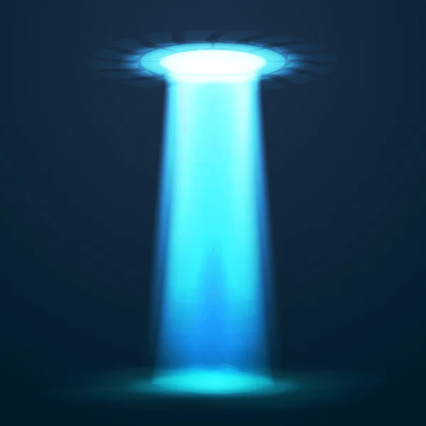UFO light vector. Alien sky beams