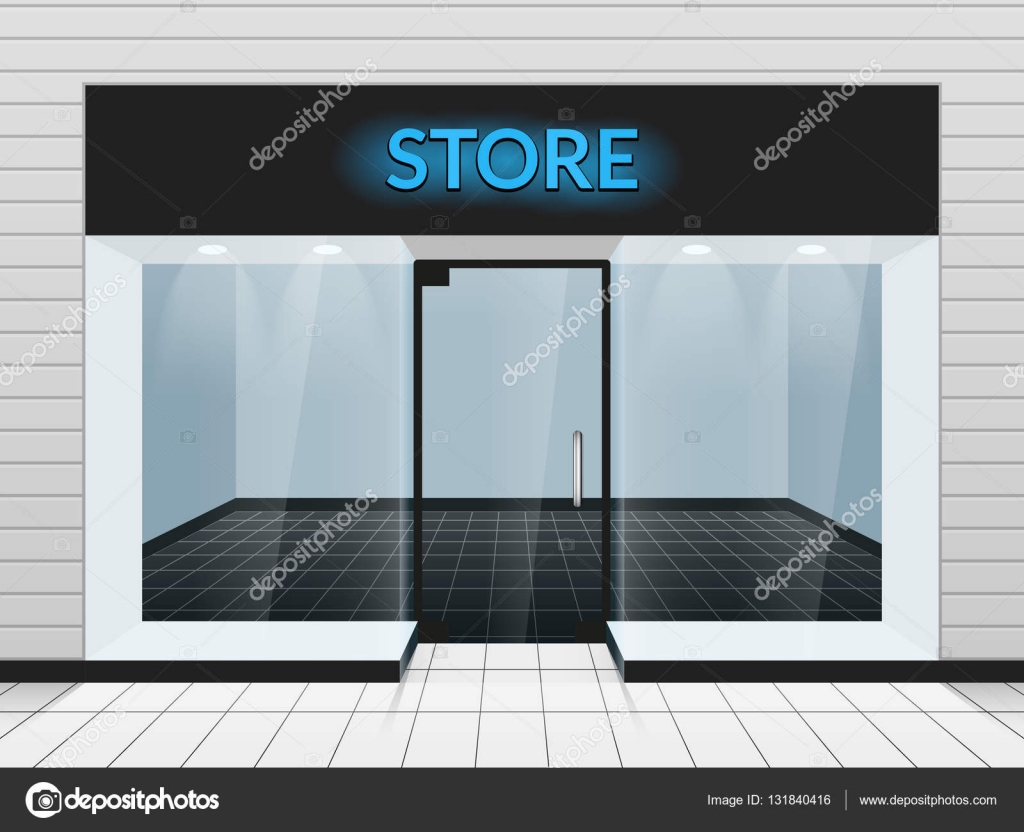 Shop Front Or Store View Vector Illustration Template Of Design Fashion Facade By MSSA Shop Front Or Store View Vector Illustration Template Of Design Fashion Facade By MSSA