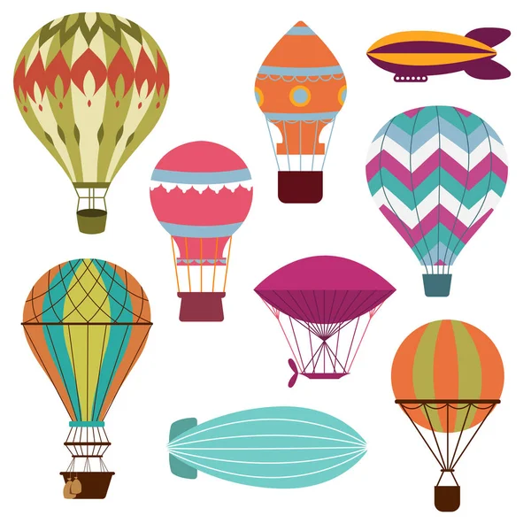 Retro hot air balloons