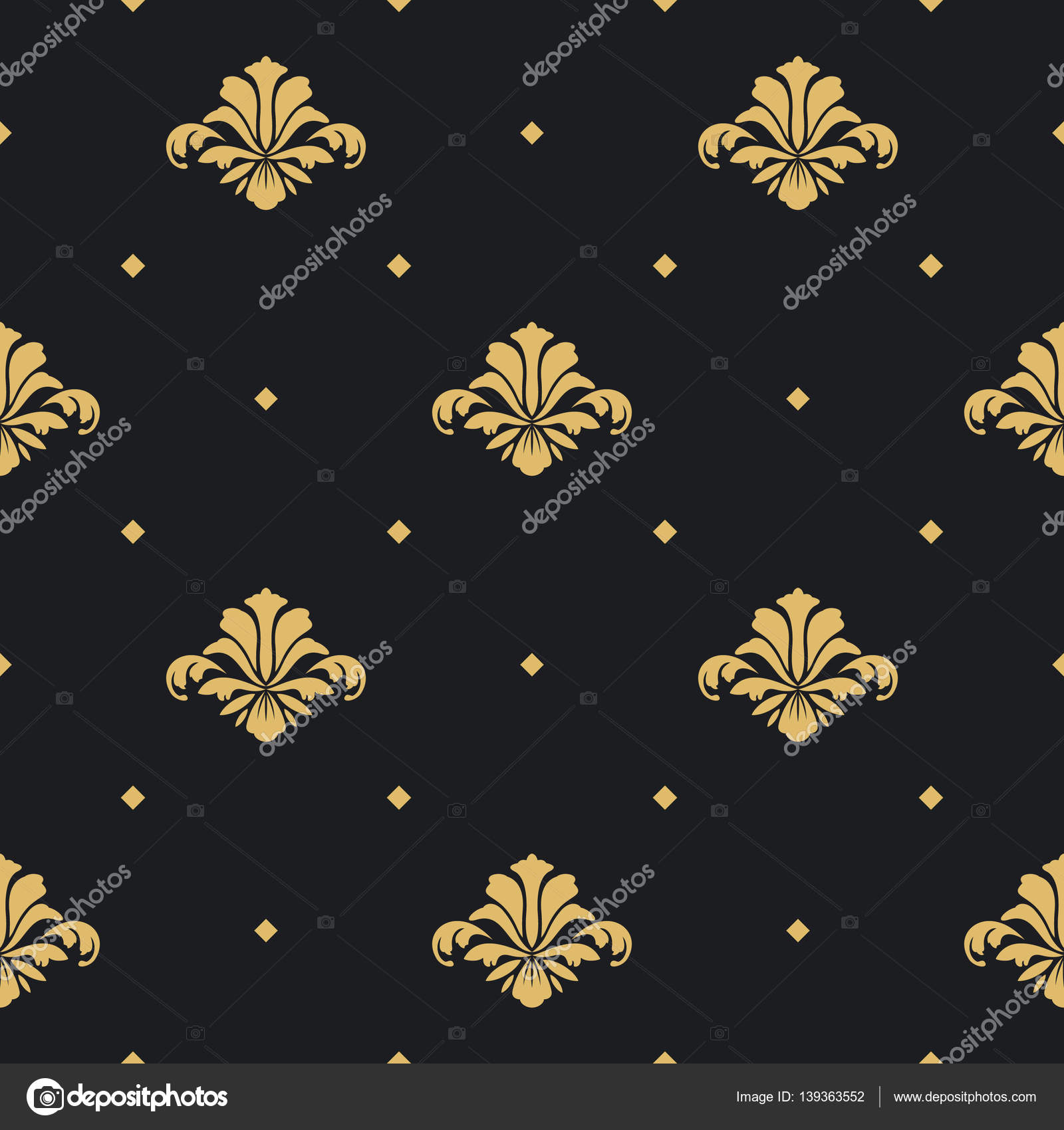 Baroque Royal Design Wallpaper Stock Vector Image By C K3star 139363552