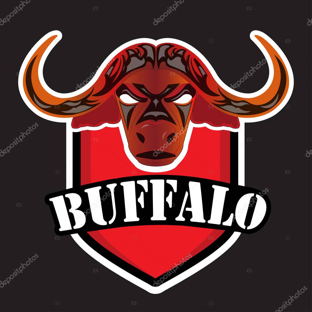 Professional baseball logo in red EPS 10