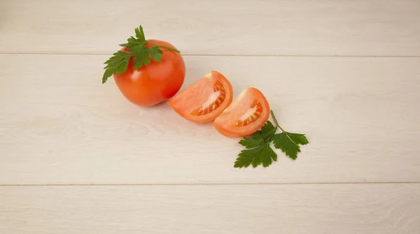 Картина з помідорів і петрушки — стокове фото