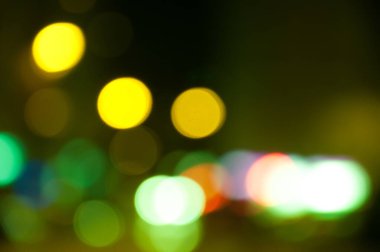 Bir bokeh oluşturan odaksız şehir manzarası