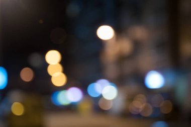 Bir bokeh oluşturan odaksız şehir manzarası