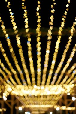 Noel ışıklandırmasından odaklanmamış bokeh dokusu