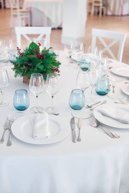 Bir İspanyol restoranında öğle yemeği hazır.