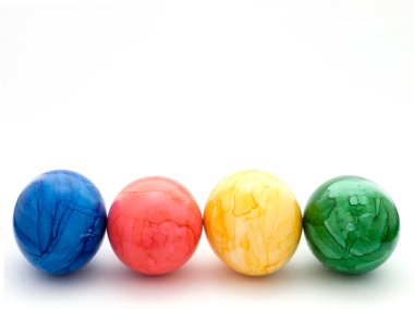 boyalı Paskalya yumurtaları.