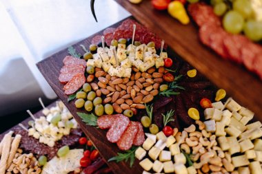 Enfes mezeler şenlikli durum için çeşitli