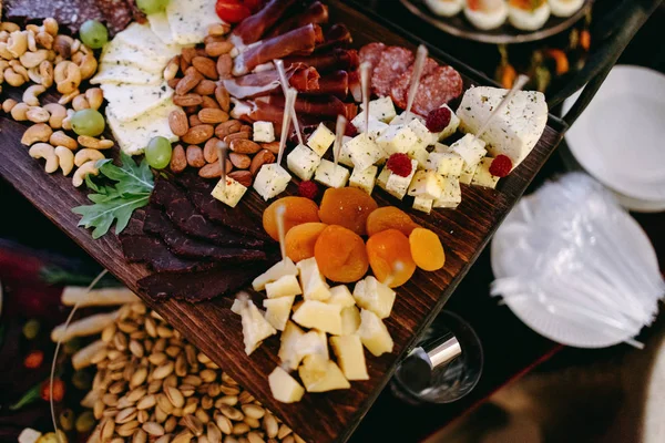 Squisita Varietà Antipasti Occasione Festiva — Foto Stock