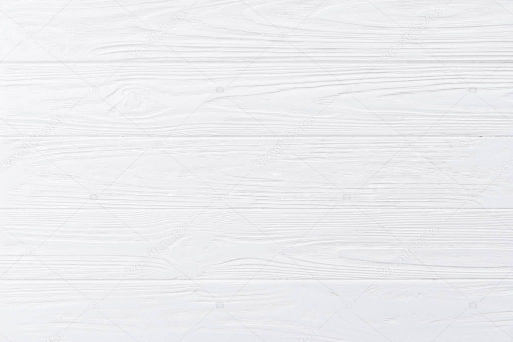White colored wooden texture background.