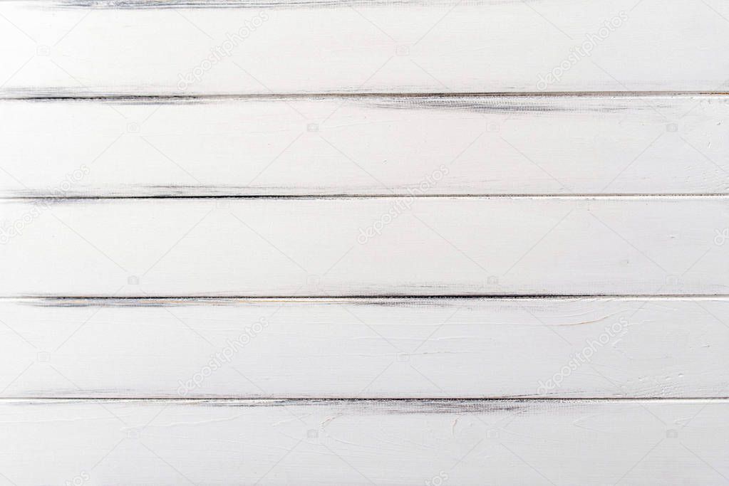 White colored wooden texture background.