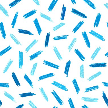 Kırmızı ve pembe el ile Seamless Modeli pastel boya darbeleri çizilmiş. 