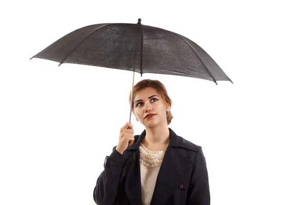Dame met een paraplu — Stockfoto