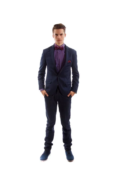 Teenager in suit — Stock Photo, Image