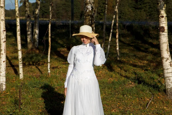 De lachende dame — Stockfoto