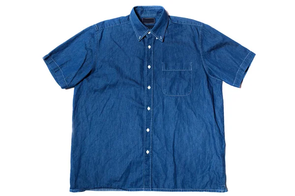 Camicia blu denim — Foto Stock