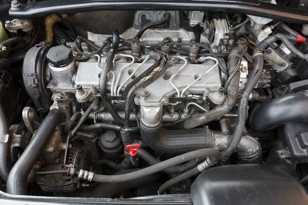 Motor diesel do carro — Fotografia de Stock