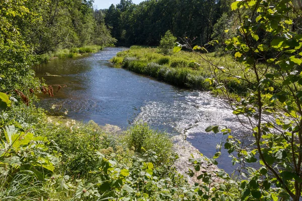 Río Abava en Letonia — Foto de Stock