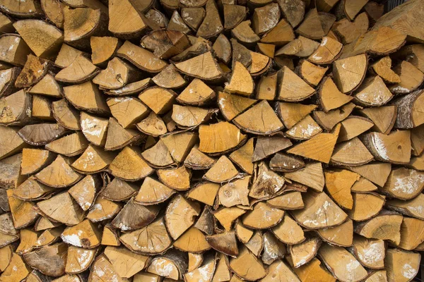 Brennholzstapel. — Stockfoto