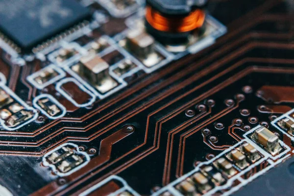 Circuit board repair. Electronic hardware modern technology. Motherboard digital personal computer chip. Tech science background. Integrated communication processor. Information engineering component.