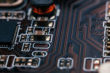 Devre tamiri. Elektronik donanım modern teknoloji. Anakart dijital kişisel bilgisayar çipi. Teknoloji bilimi geçmişi. Entegre iletişim işlemcisi. Bilgi mühendisliği bileşeni.