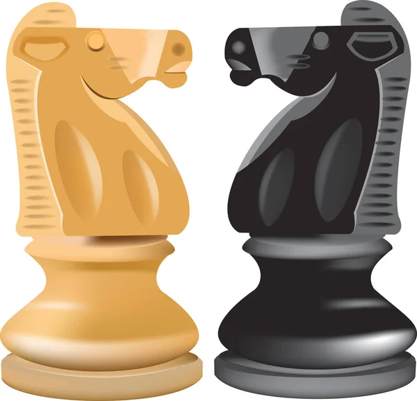 Lovak sakk kihívás — Stock Vector