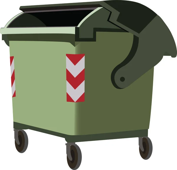 Müllcontainer städtischer Abfall — Stockvektor
