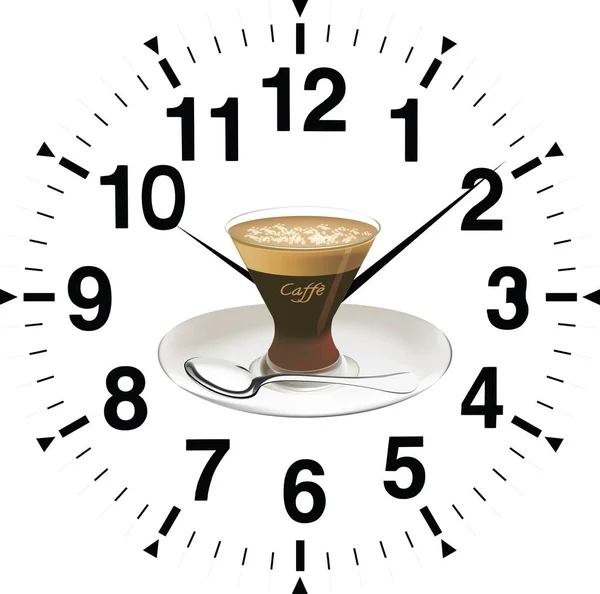 Caffè tempo caffè tempo — Vettoriale Stock
