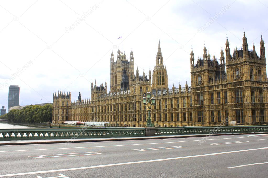 London Parliament on the River Thames
