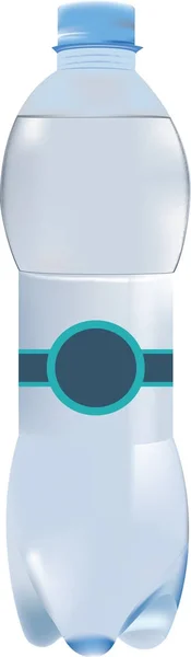 Láhev s vodou půl litr 50 ccm — Stockový vektor