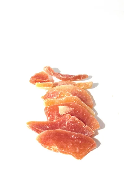 Gedroogd Fruit Van Gedroogde Papaja — Stockfoto