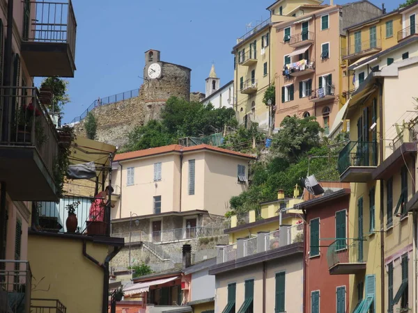 Riomaggiore Liguria Cinco Tierras Italia — Foto de Stock