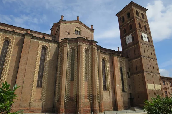 Piemonte Italia Cattedrale Asti Nel Centro Storico — Foto Stock