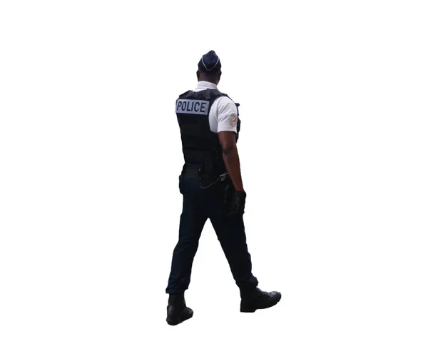 French Policeman Patrol Foot Public Order — Stock Photo, Image