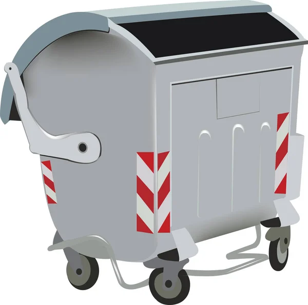 Open bin for waste collection separate collection — Stock vektor