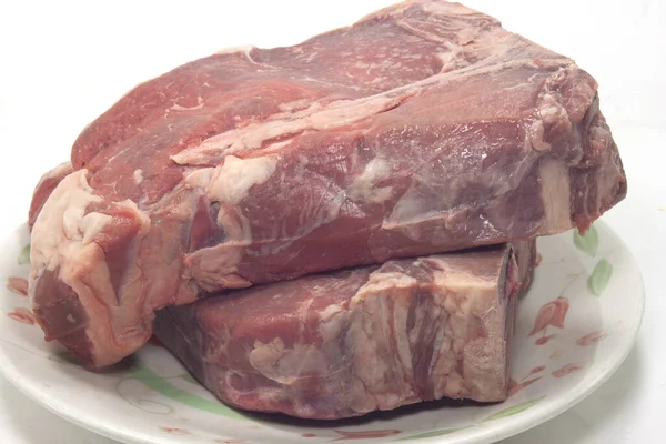 Florentiner Steak Vor Dem Kochen Geschnitten — Stockfoto