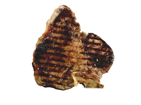 Florentine Vágott Steak Főtt Grill Felszolgált — Stock Fotó