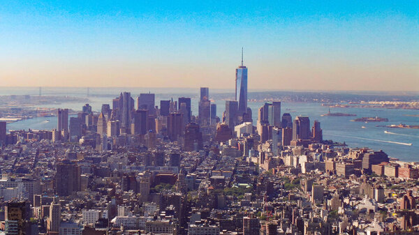 American metropolis of New York City panorama
