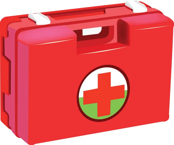 First Aid Kit Emergency Service — Stock Vector