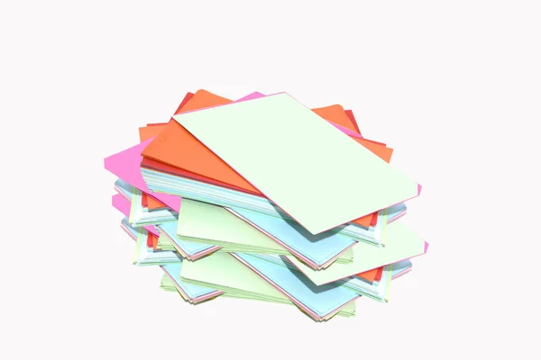 彩色纸堆 用于打印机 — 图库照片