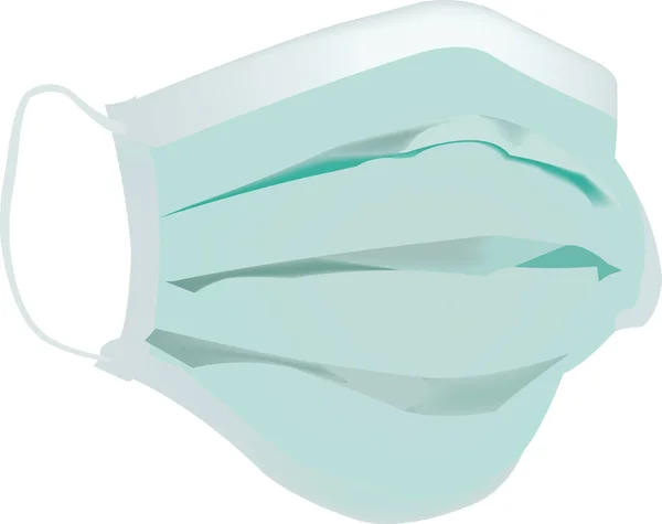 Máscara Cirúrgica Para Proteção Vírus — Vetor de Stock