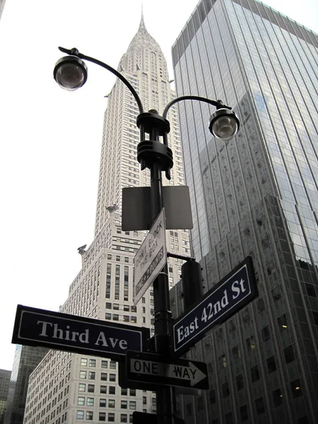Sotto Edificio Chrysler New York — Foto Stock