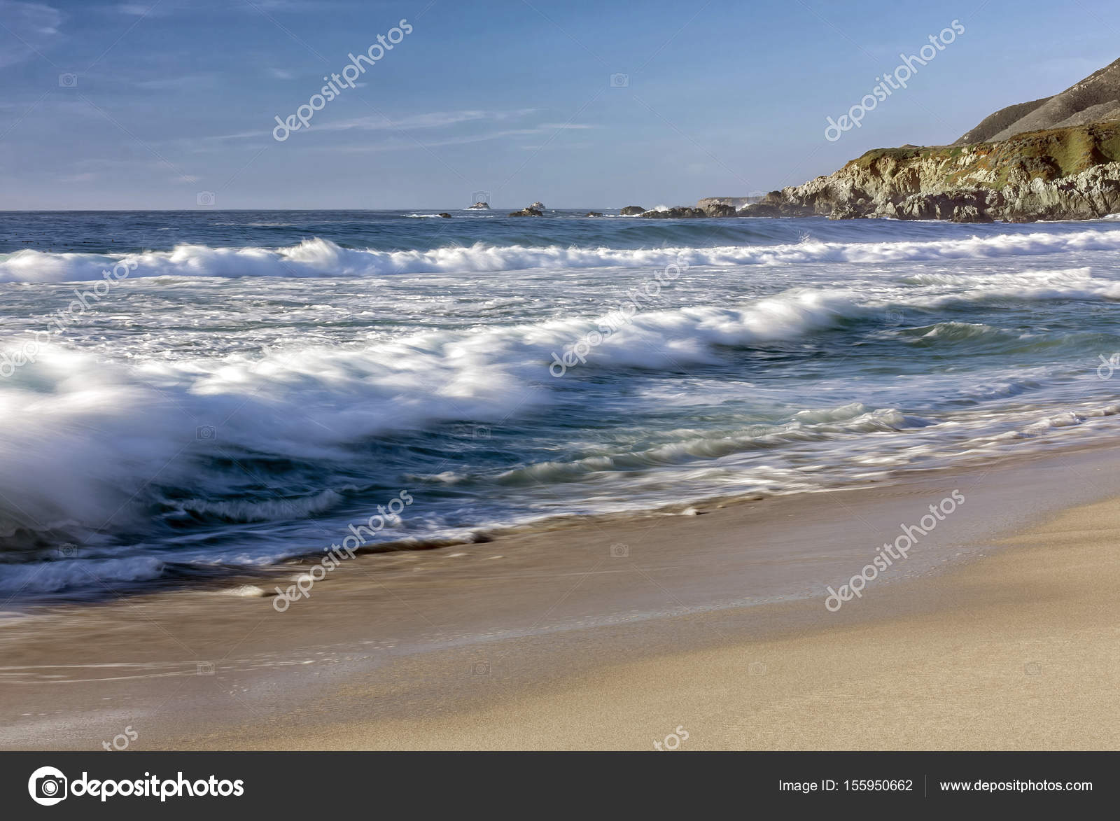 Bodega Bay surf — Stock Photo © mmarfell #155950662