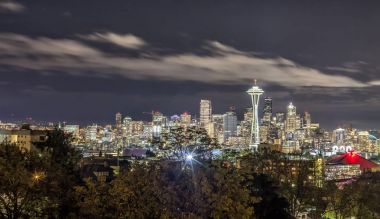 Seattle manzarası, gece