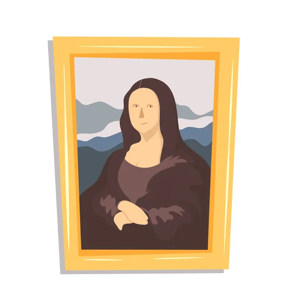 Mona リサ画像 — ストックベクタ