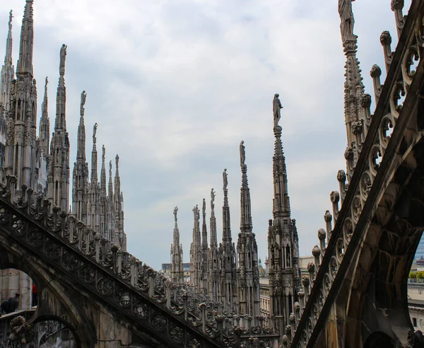Vista Convés Observação Duomo Sobre Espigão Numeroso — Fotografia de Stock