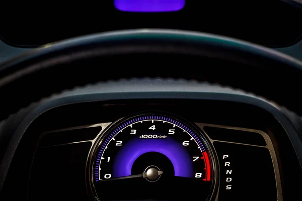 Armaturenbrett des Tachometers Auto, Zähleranzeige — Stockfoto