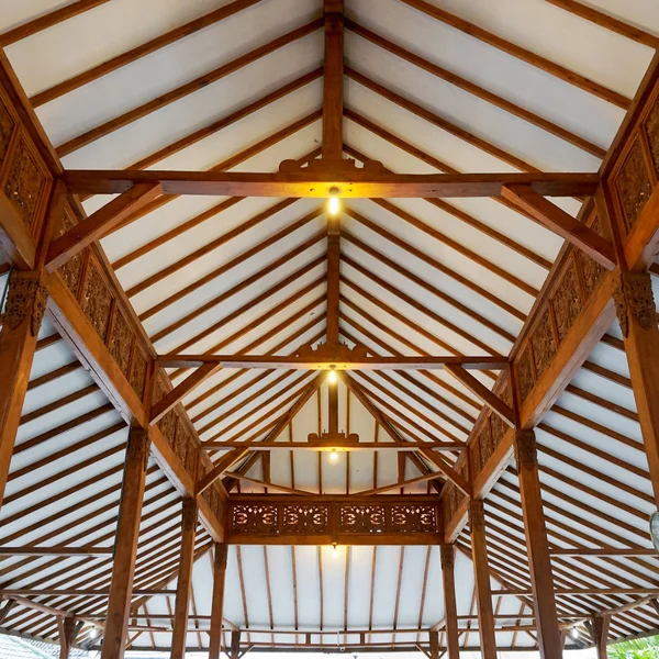 window with roof and steel beams on the terrace of a private house, top view.