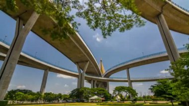 Park Klong delikanlı Pho sağlık Bahçe zaman atlamalı Bhumibol köprü görünümü